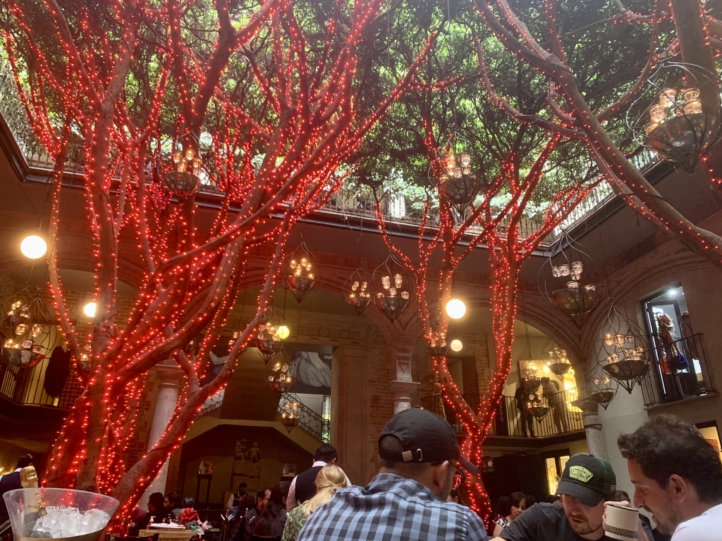At a Mexican restaurant!