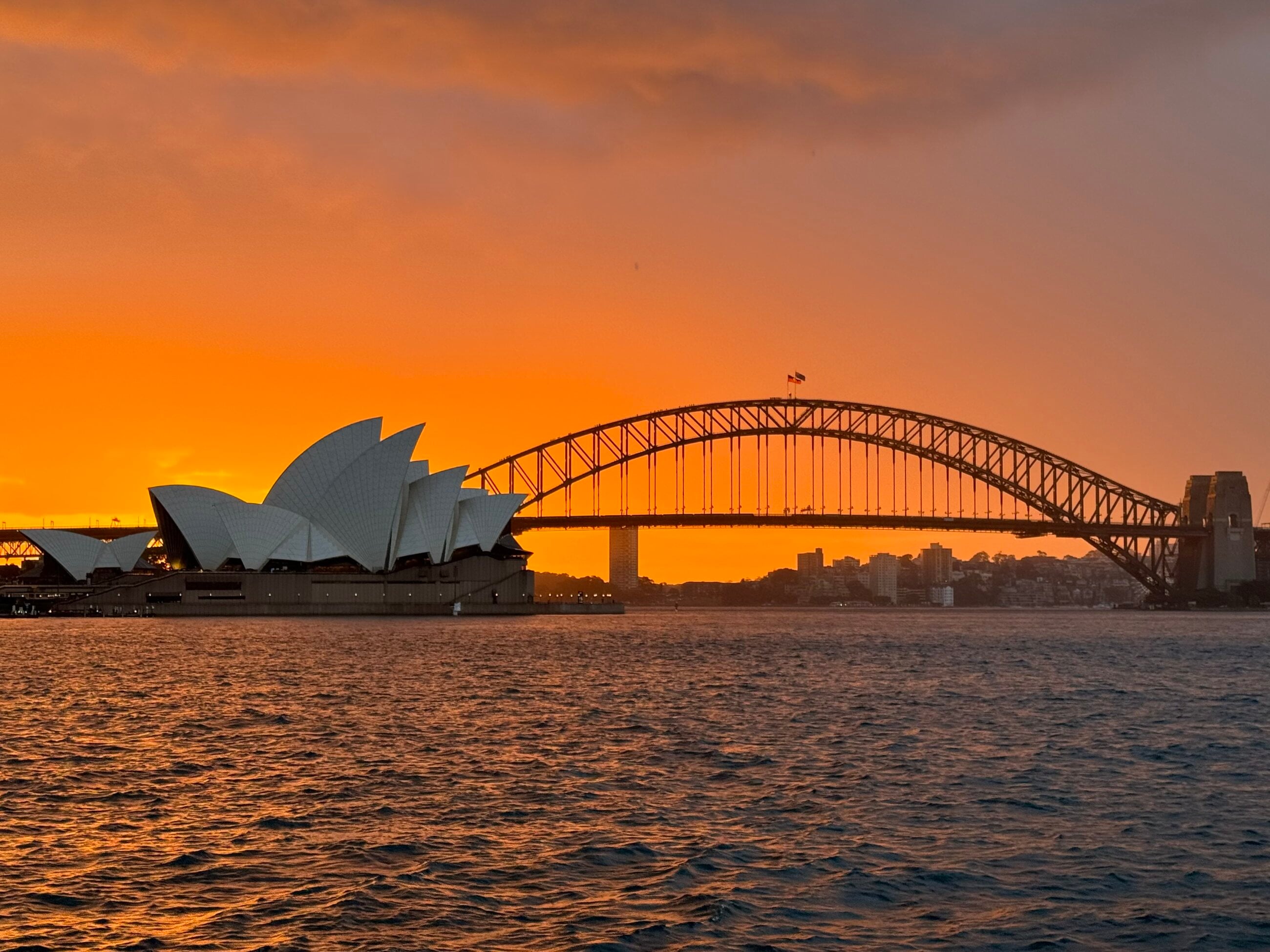 One of the various beautiful Sydney sunsets. 