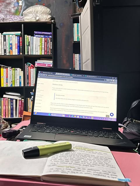 Studying is real. 