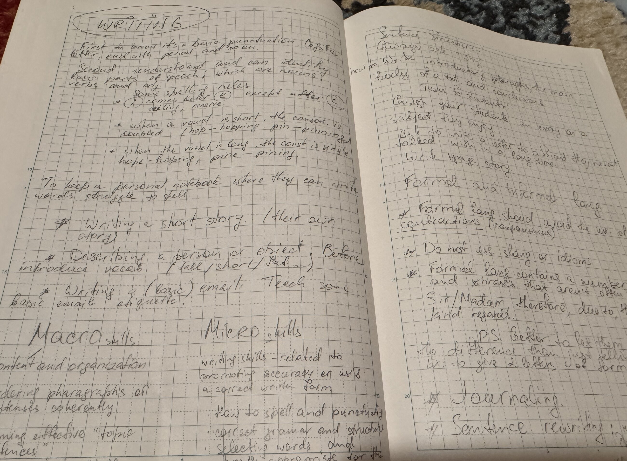 I took notes of each module. Never trust your memory 😂