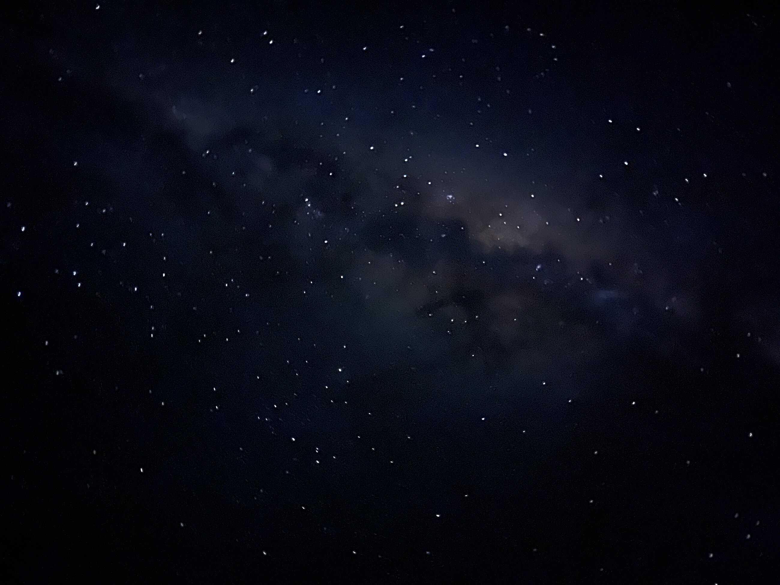 The night sky in the blue mountains.