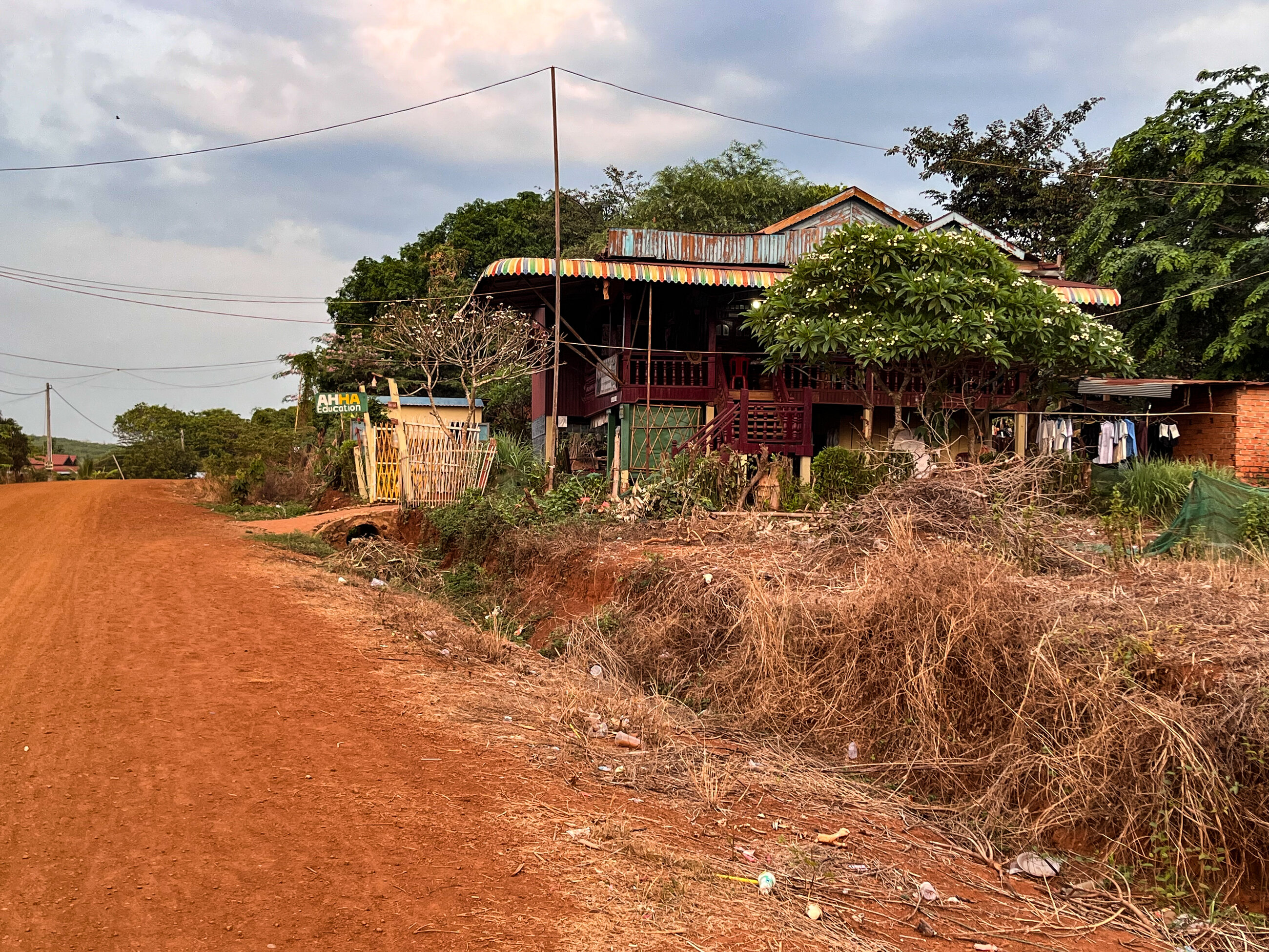 The road to AHHA school, Ou Chum, Cambodia