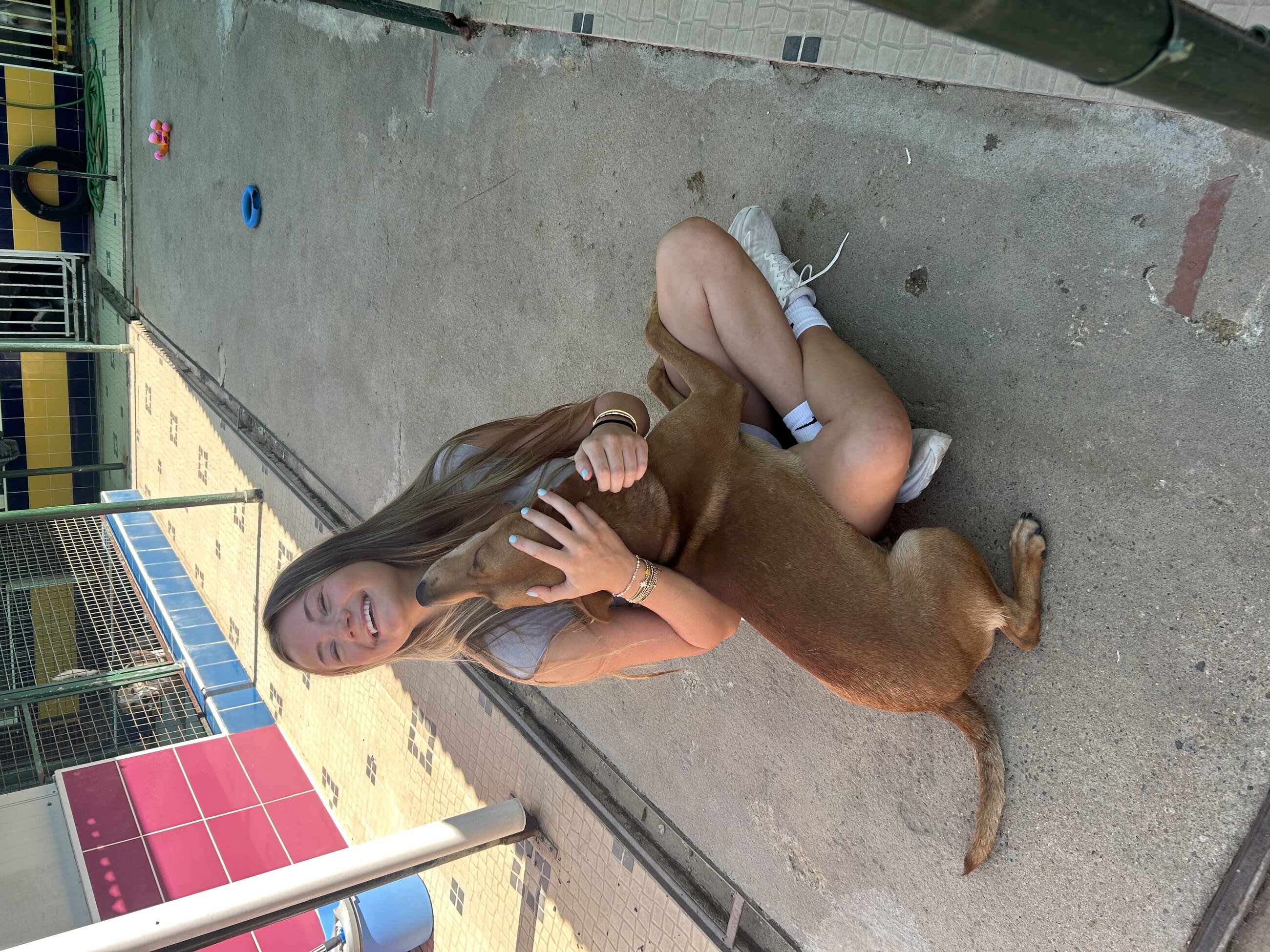 Bonding with my new friend 