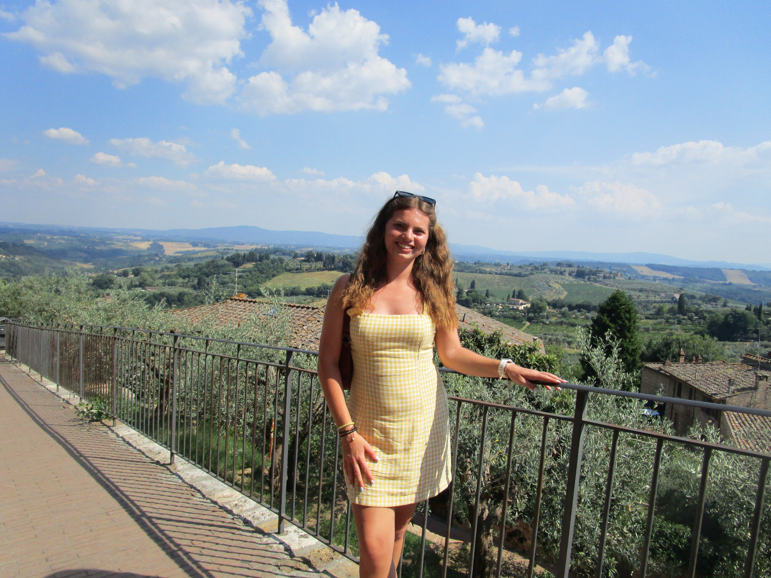 Enjoying the beautiful Tuscany countryside!
