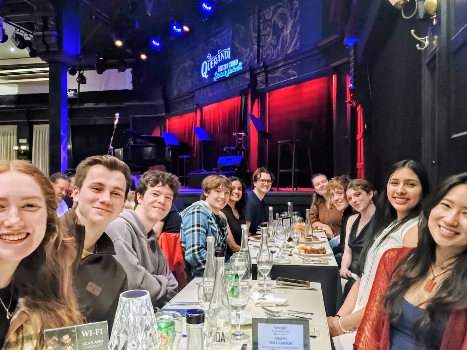 Our Study Abroad Group at a Dinner/Tango Show