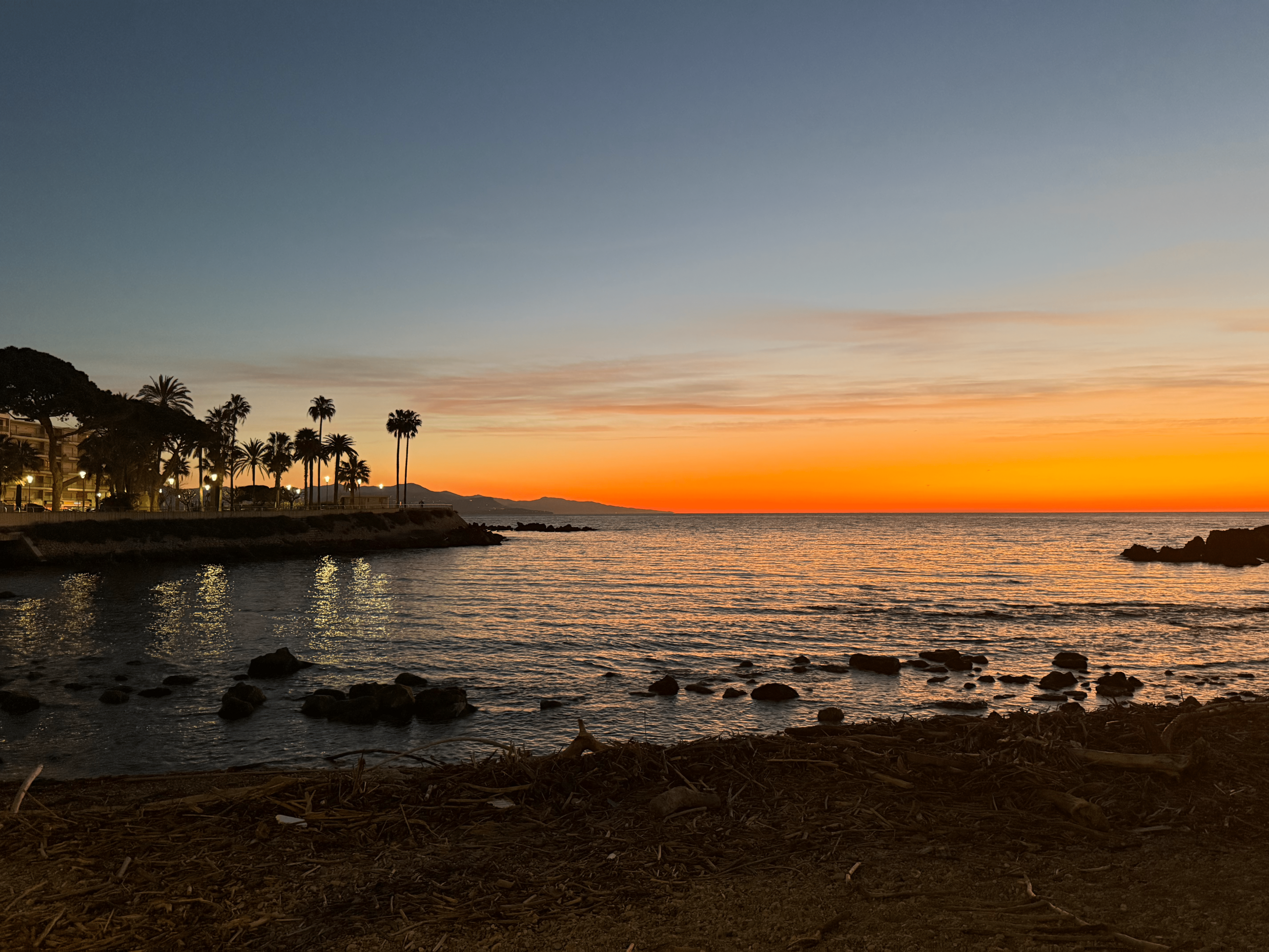Antibes at night!