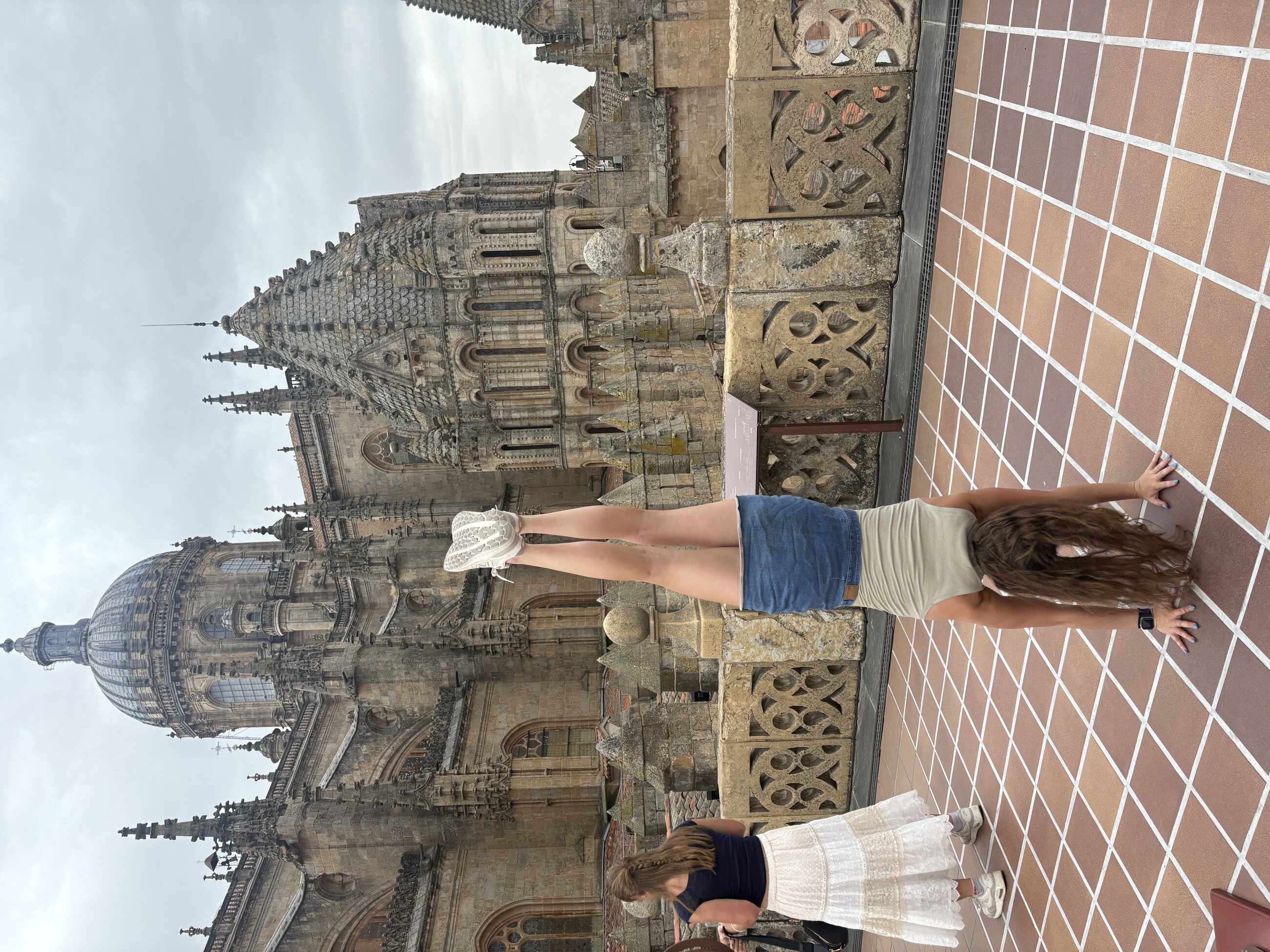 Salamanca's cathedral during our tour!