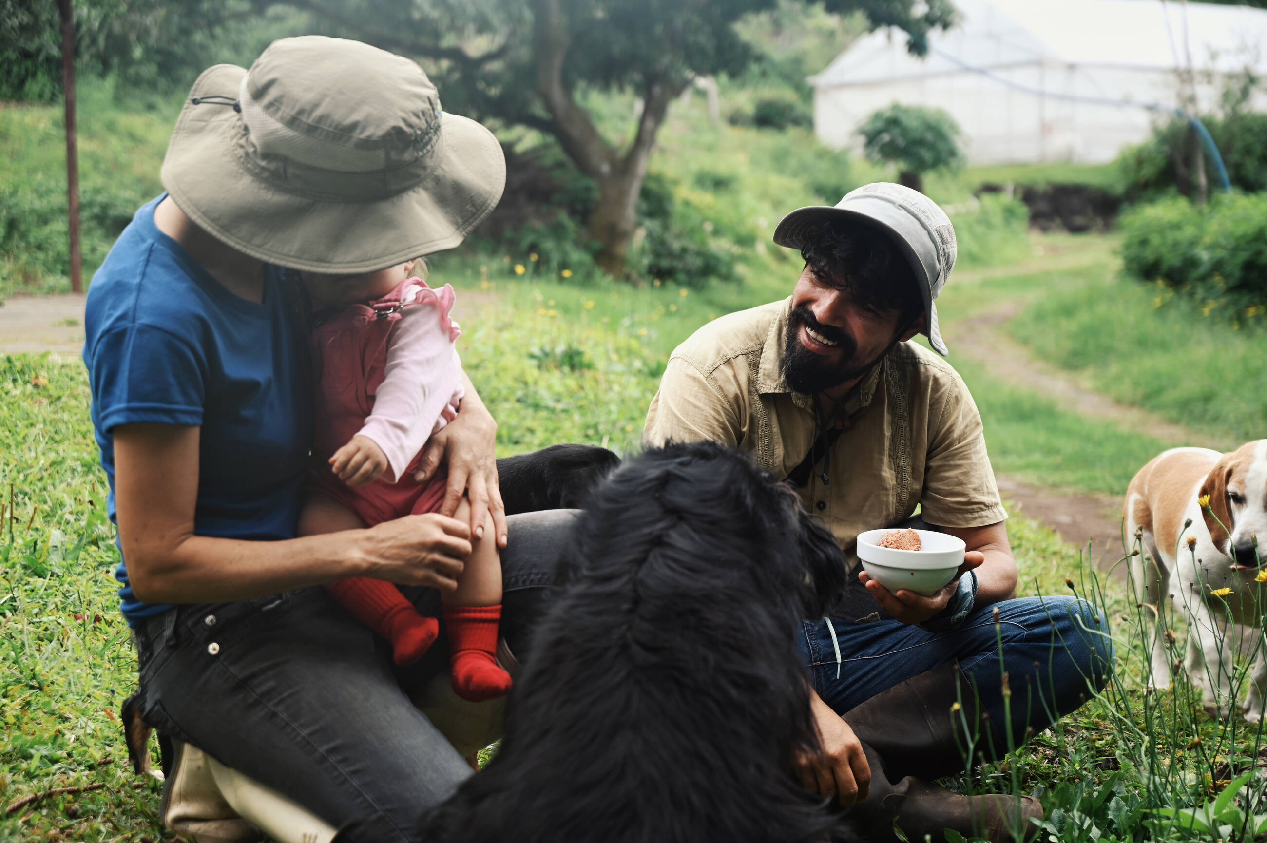 Permaculture Professor & his family at Finca Organica San Luis