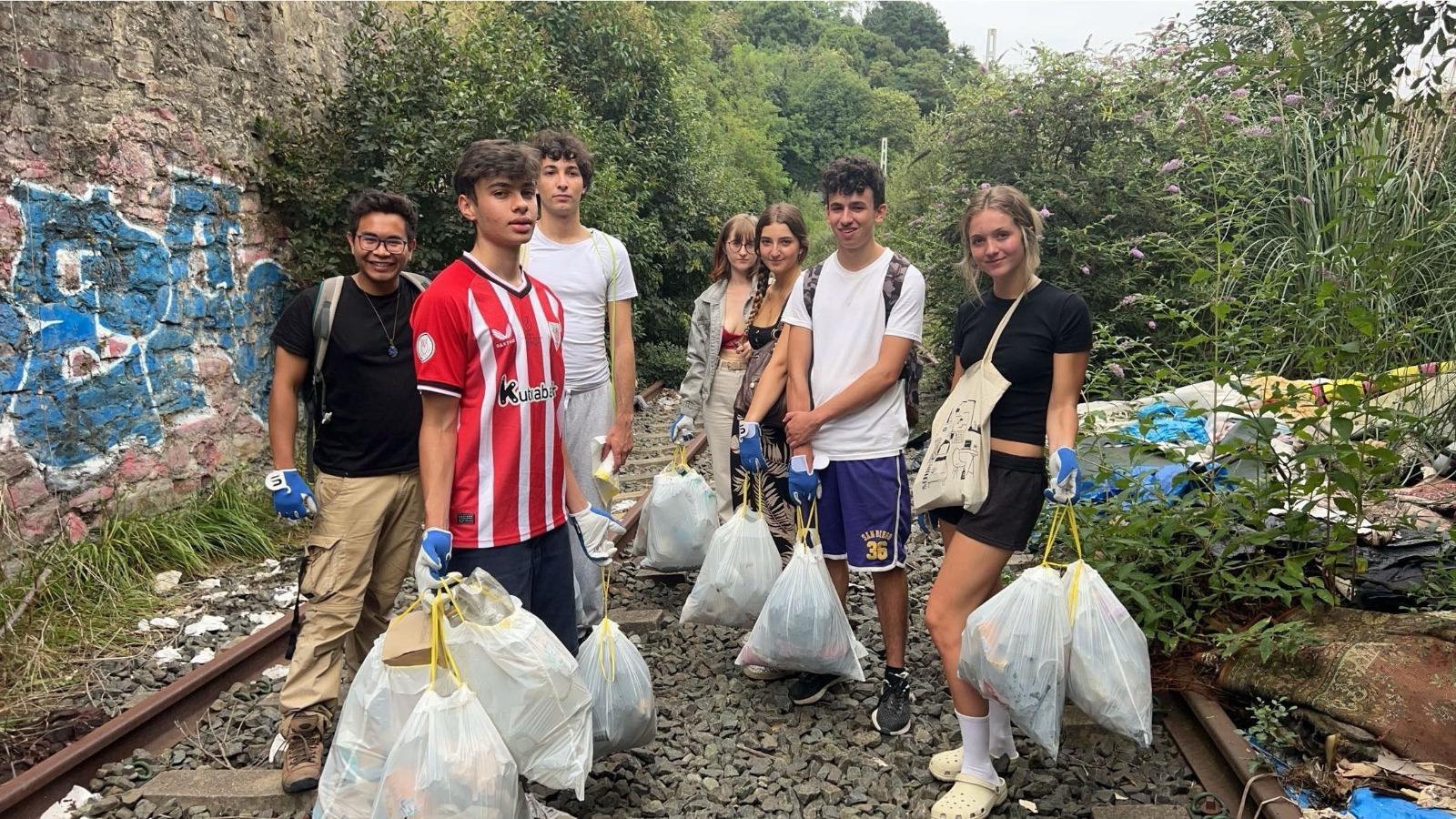 Cleaning beaches and mountains