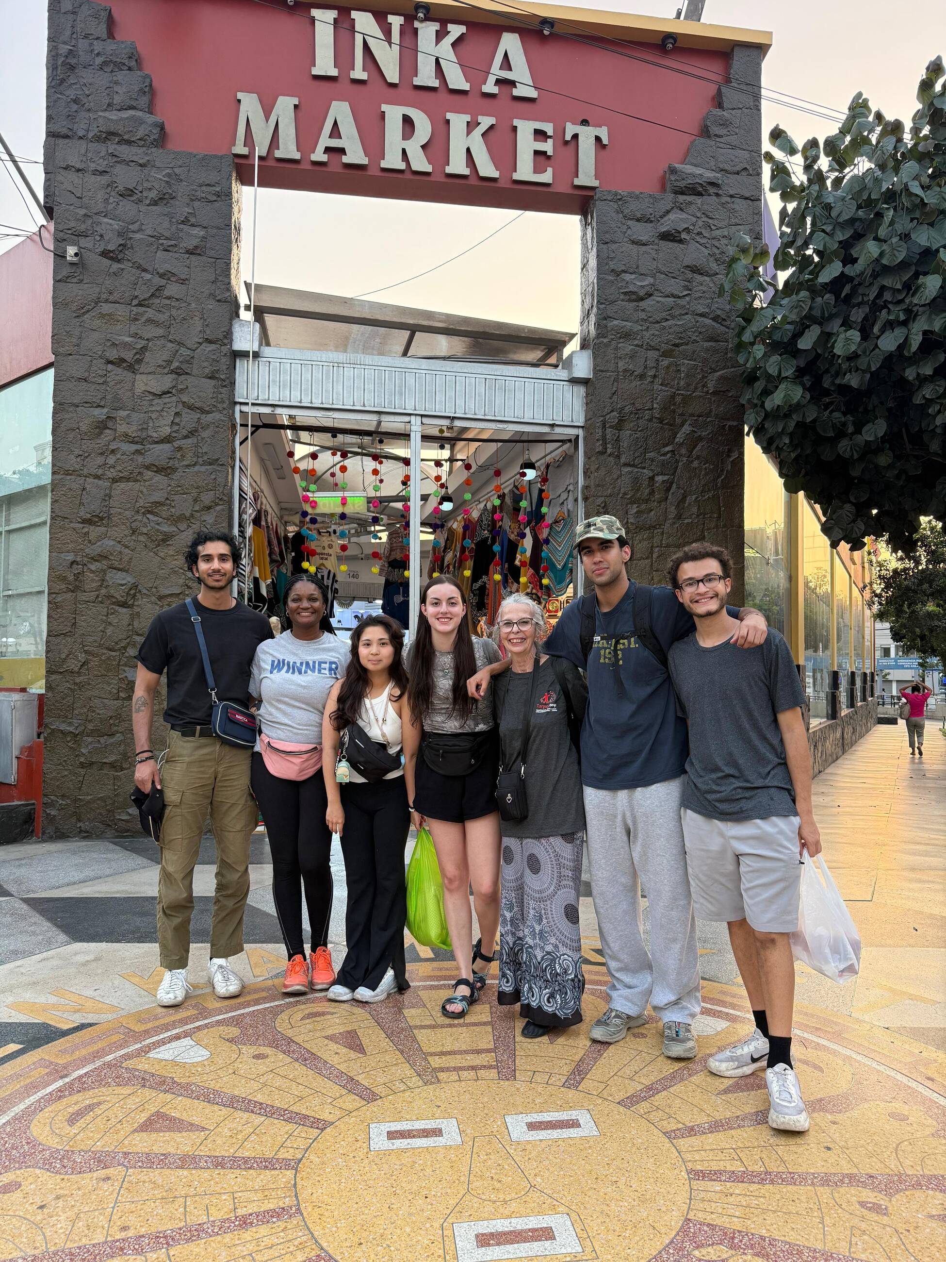 My volunteer group at Inca Market