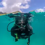 Student SCUBA diving 