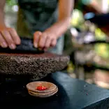 SFS Costa Rica Summer - mashing cacao seeds