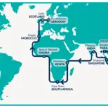 Spring 2027 Voyage map
