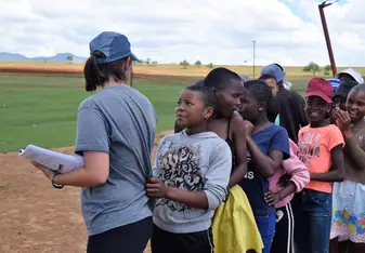 Grassroot soccer practice 
