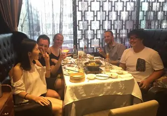 Roast Duck in Beijing with classmates and teacher