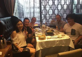 Roast Duck with classmates and teacher