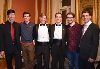 A picture of the apartment after the final performance workshop concert. Much of the apartment was featured in the concert, and the rest came to support! 