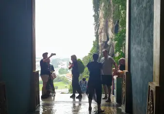 Entrance to large caves in Kuala Lumpur, Malaysia