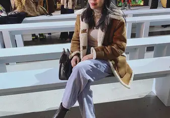 When I was at a show during New York Fashion Week.  