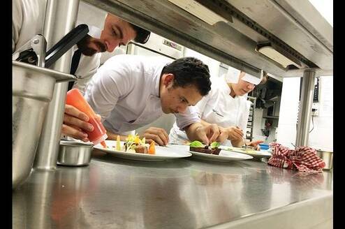 chef from CICD Hospitality Paid Internship Program in France