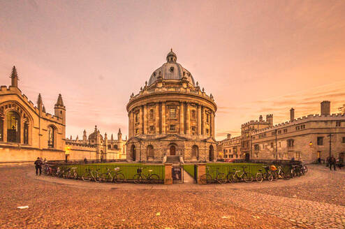 View from the top of St. Mary's church of the Radcliffe Camera, part of the Bodleian Library