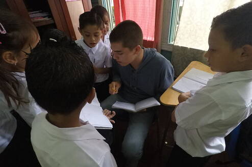 Practice Teaching English at Local Elementary School