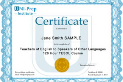 TESOL/TEFL Certificate