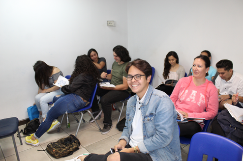 Students in class