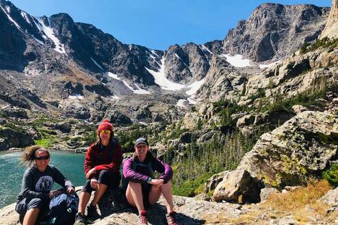 ELEVATE participants hiking in Rocky Mountain National Park (Summer)