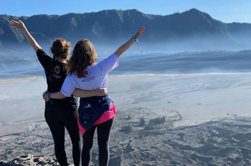 Volunteers at Mount Bromo