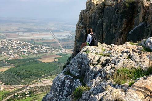 Hiking at Mount Arbel