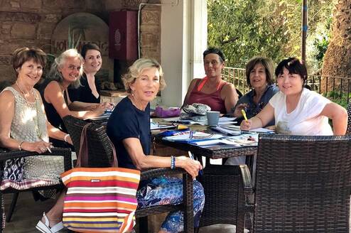 Studing Greek on Chios island