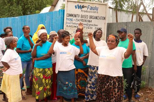 Kakuma refugee Camp women empowerment group after training session 