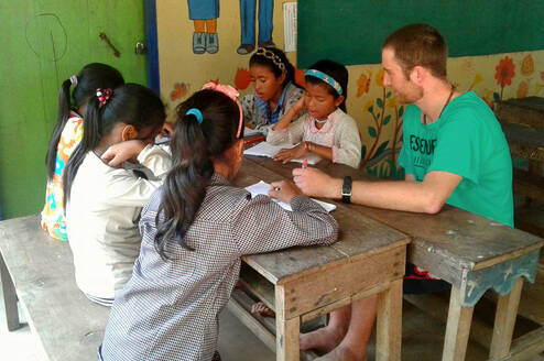 Teacher in classroom