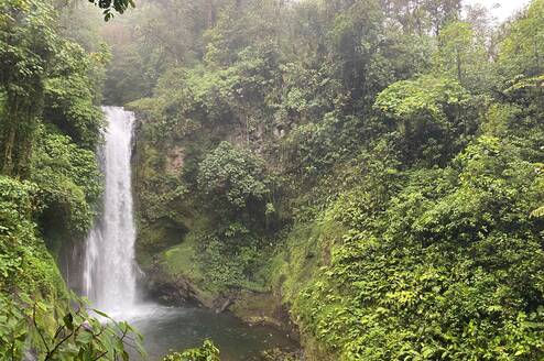 Beautiful waterfall in Costa Rica