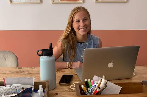 Intern at work