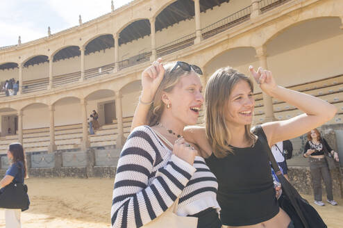 Students touring the Colosseum in Rome