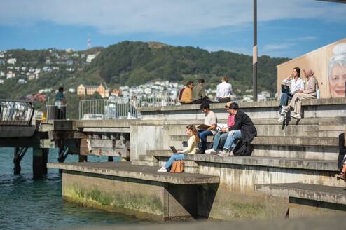 Studying at the waterfront