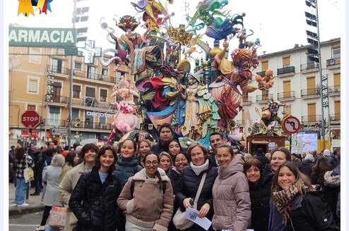 Our students visiting Fallas