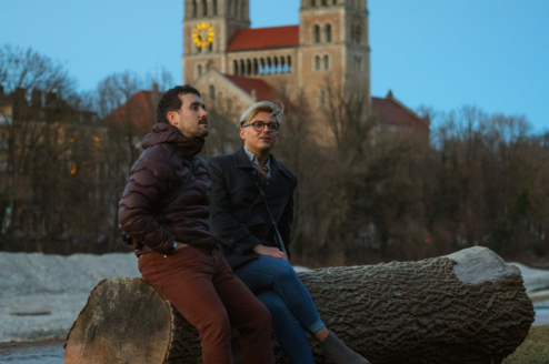 EF students exploring Munich at dusk