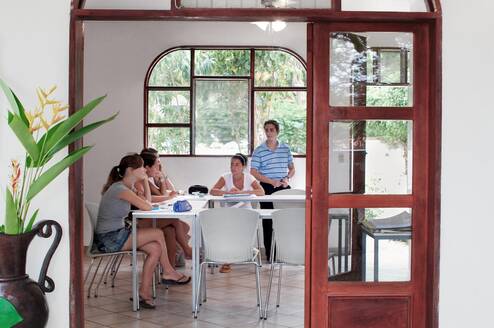 EF students in class at the Costa Rica school
