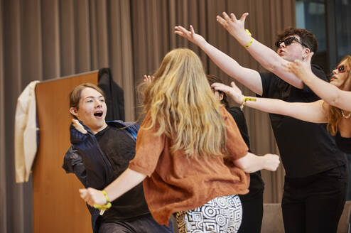 Participants acting in a group 