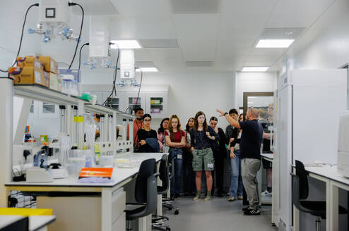 Students in a lab