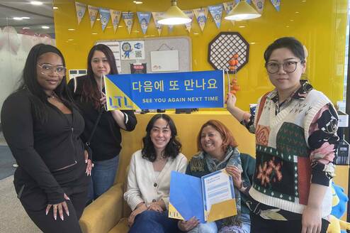 Korean language students at LTL Seoul