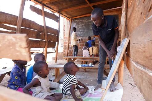 Children attending one of our magical classrooms