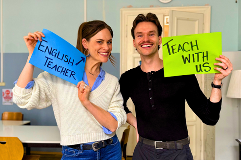 Teachers at The Language House in Prague in one of our classrooms