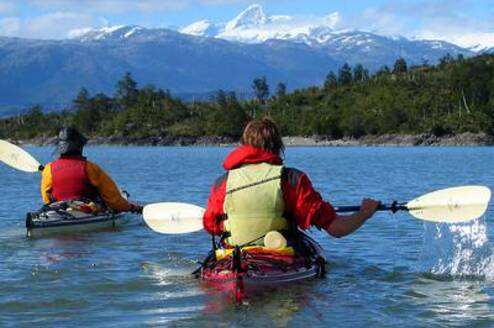 Sea kayaking in Patagonia