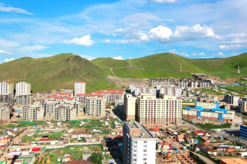 Landscape of Mongolia inner city