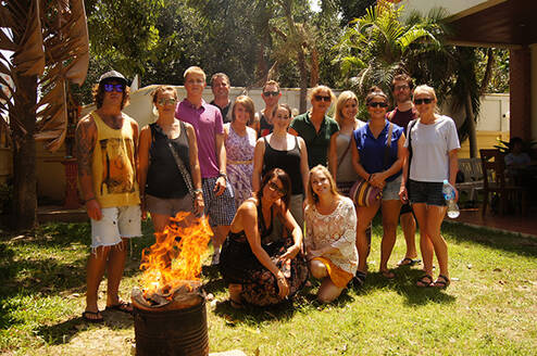 Group of myTEFL interns smiling together.