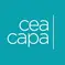 Teal stacked CEA CAPA logo with bar on right side